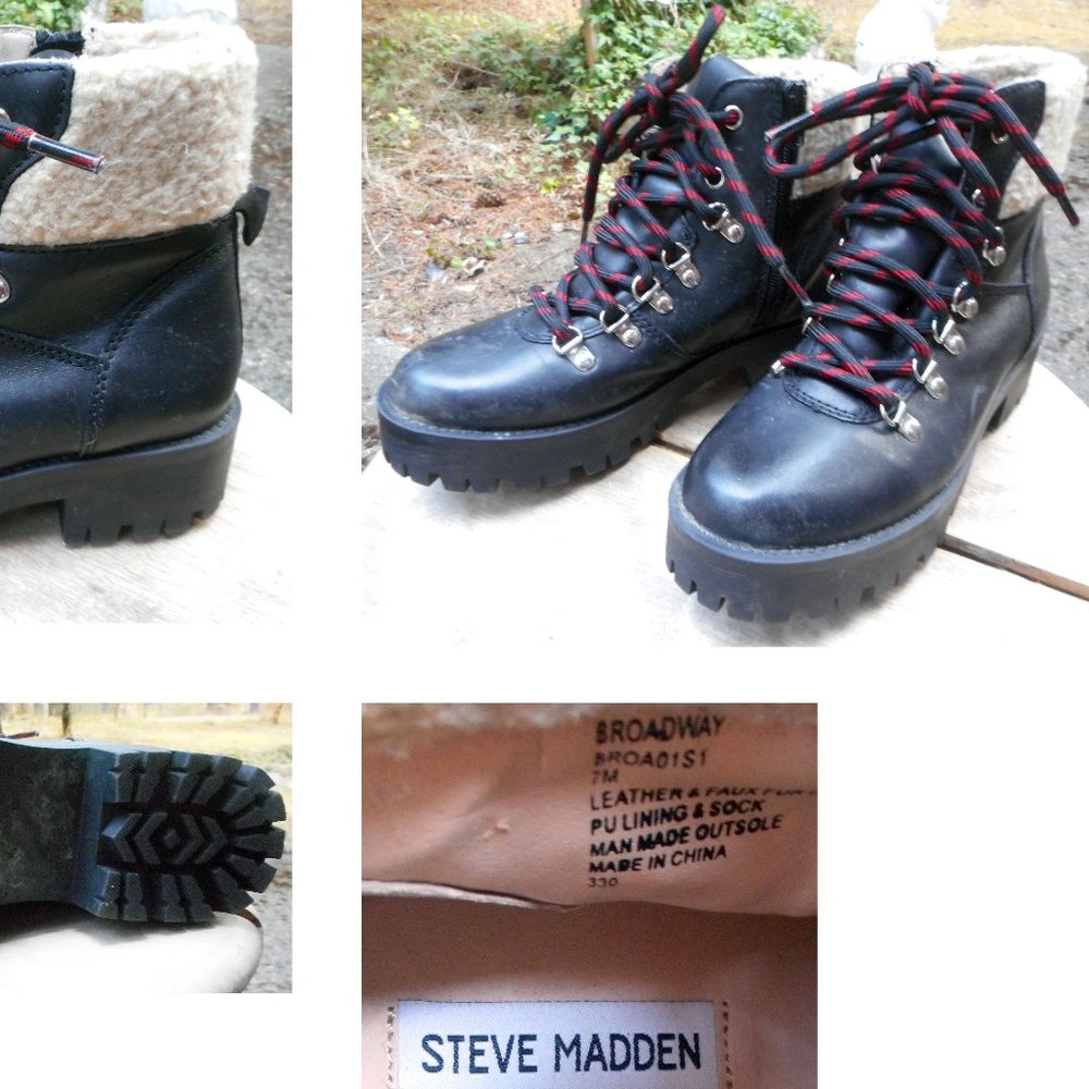 Steve Madden Women's Black Broadway Fashion Boot. 7.5 - Picture 3 of 3